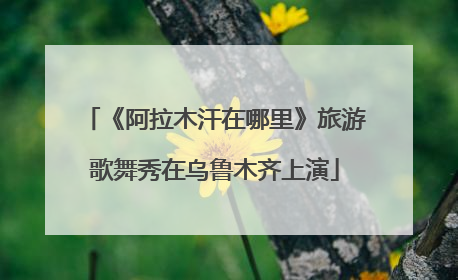 《阿拉木汗在哪里》旅游歌舞秀在乌鲁木齐上演
