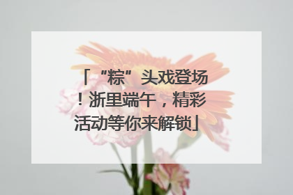 “粽”头戏登场！浙里端午，精彩活动等你来解锁