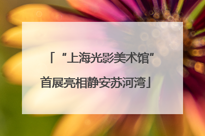 “上海光影美术馆”首展亮相静安苏河湾