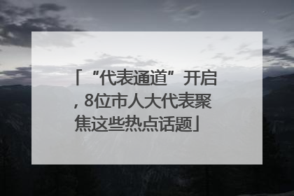 “代表通道”开启，8位市人大代表聚焦这些热点话题