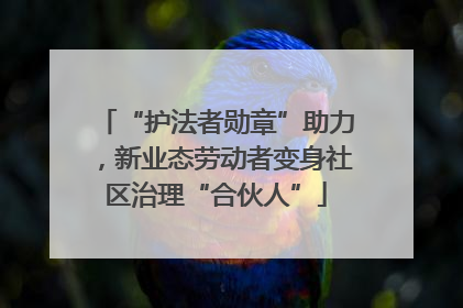“护法者勋章”助力，新业态劳动者变身社区治理“合伙人”