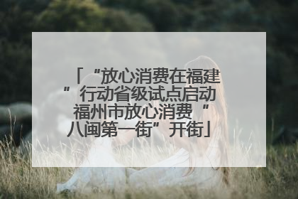 “放心消费在福建”行动省级试点启动 福州市放心消费“八闽第一街”开街