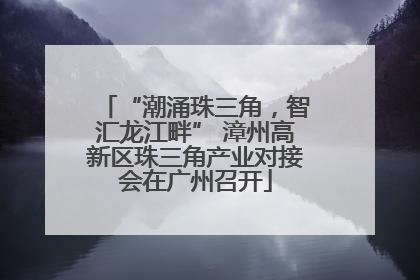 “潮涌珠三角，智汇龙江畔” 漳州高新区珠三角产业对接会在广州召开