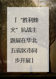 “胜利烽火”抗战主题展在华北五省区市同步开展