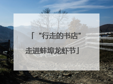“行走的书店”走进蚌埠龙虾节