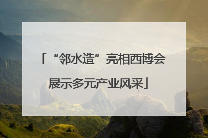 “邻水造”亮相西博会 展示多元产业风采