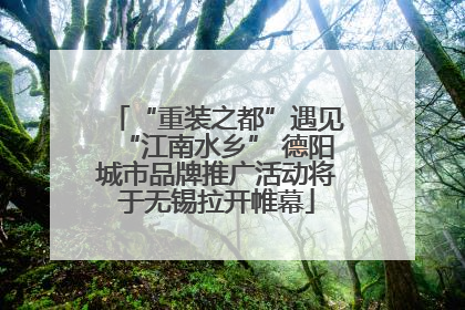 “重装之都”遇见“江南水乡” 德阳城市品牌推广活动将于无锡拉开帷幕