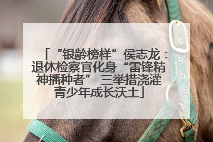 “银龄榜样”侯志龙：退休检察官化身“雷锋精神播种者” 三举措浇灌青少年成长沃土
