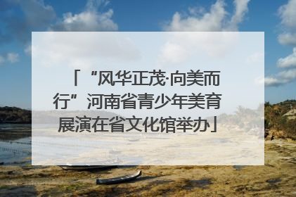 “风华正茂·向美而行”河南省青少年美育展演在省文化馆举办