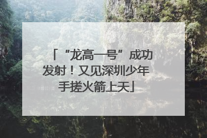 “龙高一号”成功发射！又见深圳少年手搓火箭上天