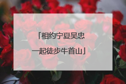 相约宁夏吴忠 一起徒步牛首山
