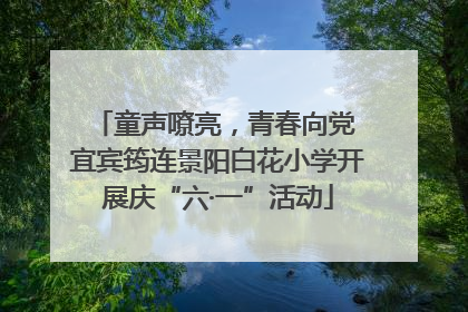 童声嘹亮，青春向党 宜宾筠连景阳白花小学开展庆“六·一”活动