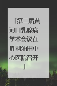 第二届黄河口乳腺病学术会议在胜利油田中心医院召开