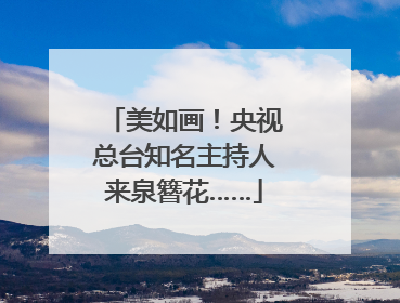美如画！央视总台知名主持人来泉簪花……