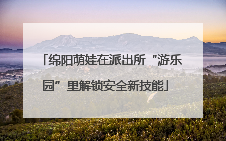 绵阳萌娃在派出所“游乐园”里解锁安全新技能