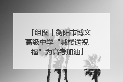 组图丨衡阳市博文高级中学“喊楼送祝福”为高考加油