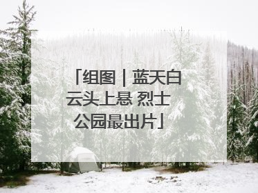 组图｜蓝天白云头上悬 烈士公园最出片