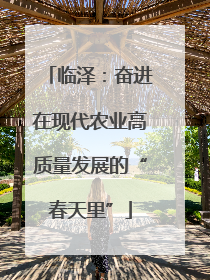 临泽：奋进在现代农业高质量发展的“春天里”