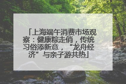 上海端午消费市场观察：健康粽走俏，传统习俗添新意，“龙舟经济”与亲子游共热