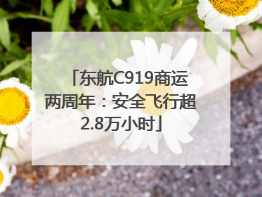 东航C919商运两周年：安全飞行超2.8万小时
