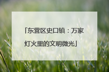 东营区史口镇：万家灯火里的文明微光