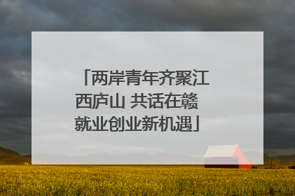 两岸青年齐聚江西庐山 共话在赣就业创业新机遇