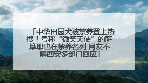 中华田园犬被禁养登上热搜！号称“微笑天使”的萨摩耶也在禁养名列 网友不解西安多部门回应