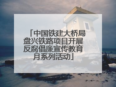 中国铁建大桥局盘兴铁路项目开展反腐倡廉宣传教育月系列活动