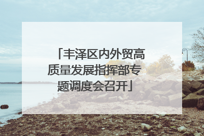 丰泽区内外贸高质量发展指挥部专题调度会召开