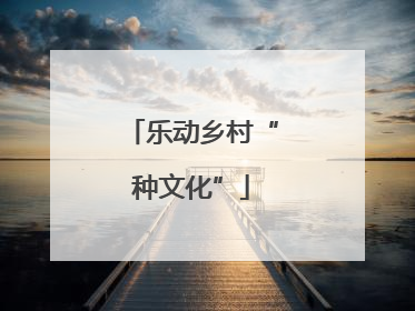 乐动乡村“种文化”