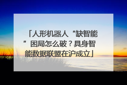 人形机器人“缺智能”困局怎么破？具身智能数据联盟在沪成立