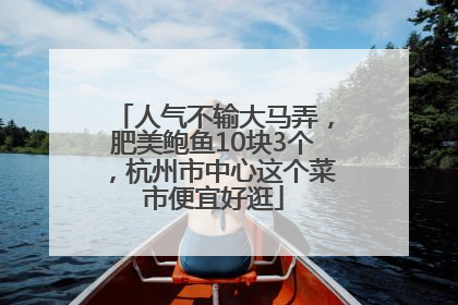 人气不输大马弄，肥美鲍鱼10块3个，杭州市中心这个菜市便宜好逛