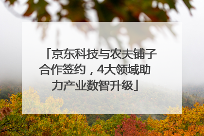 京东科技与农夫铺子合作签约，4大领域助力产业数智升级