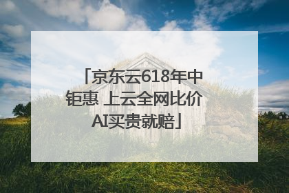 京东云618年中钜惠 上云全网比价 AI买贵就赔