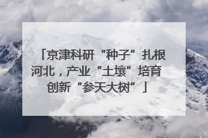 京津科研“种子”扎根河北，产业“土壤”培育创新“参天大树”