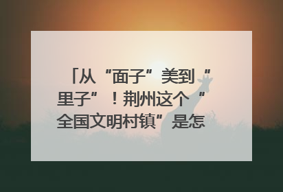 从“面子”美到“里子”！荆州这个“全国文明村镇”是怎样炼成的？