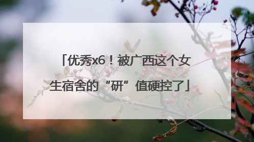 优秀x6！被广西这个女生宿舍的“研”值硬控了