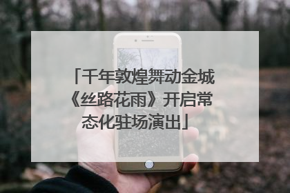 千年敦煌舞动金城《丝路花雨》开启常态化驻场演出