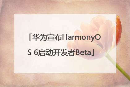 华为宣布HarmonyOS 6启动开发者Beta