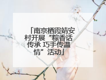 南京栖霞靖安村开展“粽香话传承 巧手传温情”活动