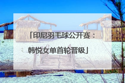印尼羽毛球公开赛：韩悦女单首轮晋级