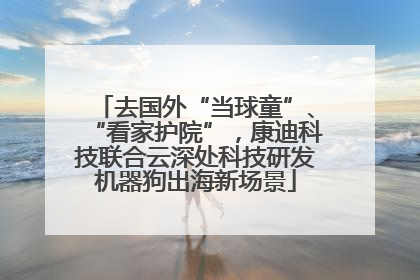 去国外“当球童”、“看家护院”，康迪科技联合云深处科技研发机器狗出海新场景