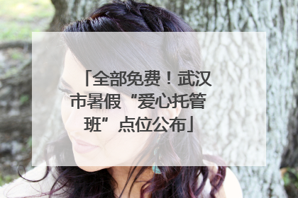 全部免费！武汉市暑假“爱心托管班”点位公布