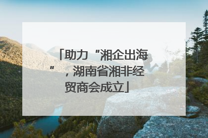 助力“湘企出海”，湖南省湘非经贸商会成立