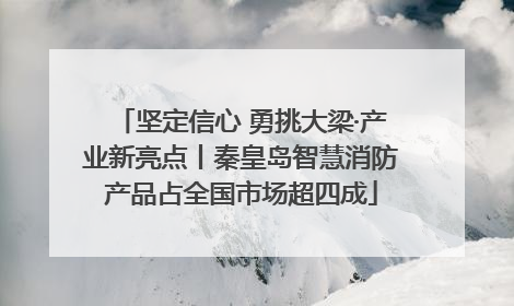 坚定信心 勇挑大梁·产业新亮点丨秦皇岛智慧消防产品占全国市场超四成