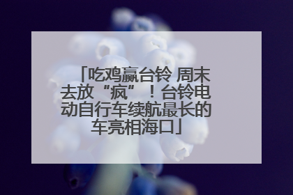 吃鸡赢台铃 周末去放“疯”！台铃电动自行车续航最长的车亮相海口