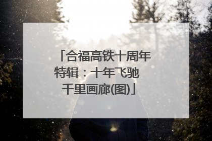 合福高铁十周年特辑：十年飞驰 千里画廊(图)