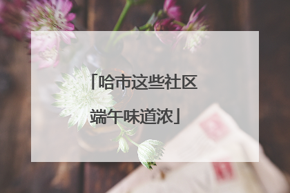 哈市这些社区端午味道浓