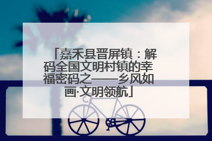 嘉禾县晋屏镇：解码全国文明村镇的幸福密码之——乡风如画·文明领航