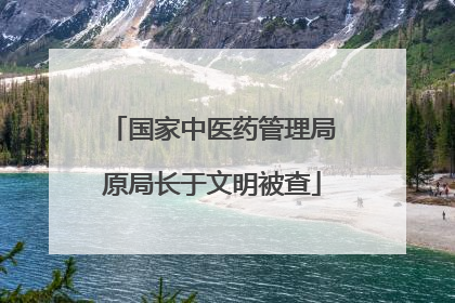 国家中医药管理局原局长于文明被查